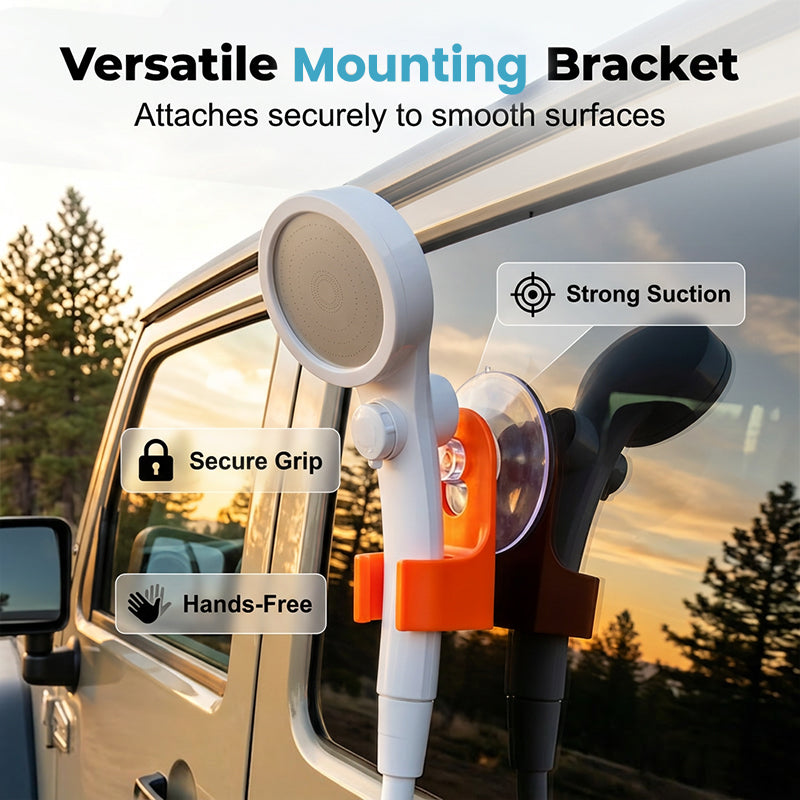 🏕️🚿 Mobil campingbruser med genopladeligt batteri – nem at bruge, kraftig vandstrøm, perfekt til campingpladsen, stranden eller som nødløsning i autocamperen