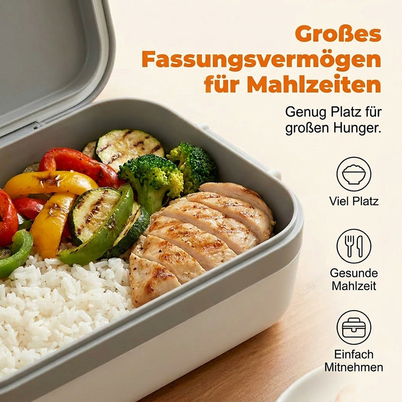 🍱 Bærbar elektrisk madkasse med selvopvarmning