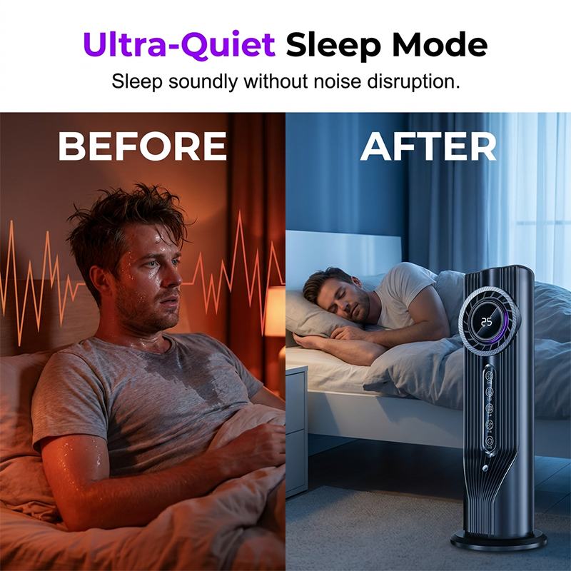 🔥 Sidste dag med 50 % rabat – kompakt 3-i-1 bærbar luftkøler-ventilator