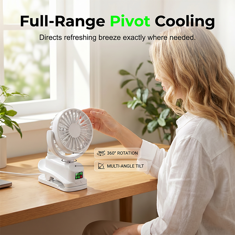 USB genopladelig personlig køleventilator