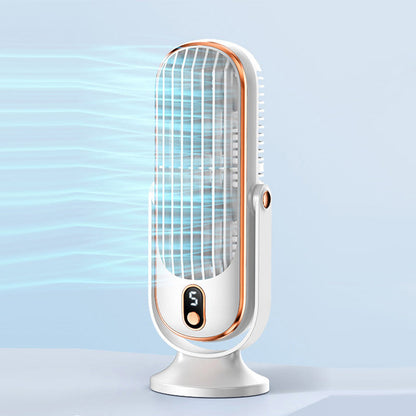 Bærbar skrivebordsventilator med 5 hastighedsindstillinger