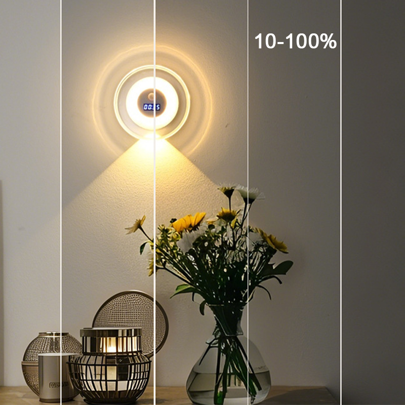 ⌛Tidsbegrænset tilbud – smart LED-natlampe med ur og bevægelsessensor
