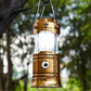Solcelledrevet udtrækkelig campinglampe