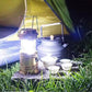 Solcelledrevet udtrækkelig campinglampe