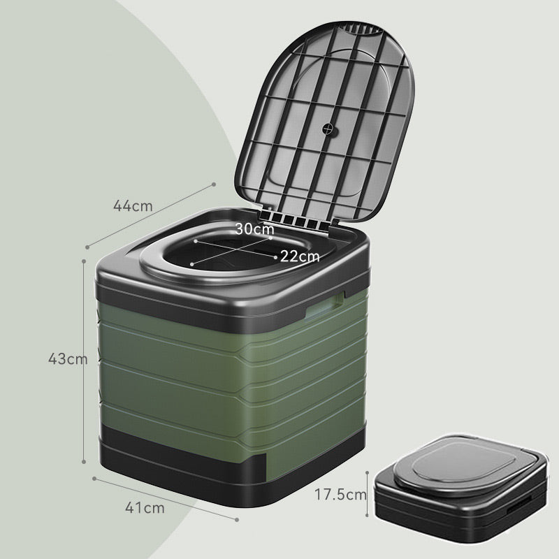 Sidste dag ⏰🏕️ Vandafvisende bærbart toilet