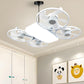 E27 drone-model ventilatorlampe med 3 hastigheder og fjernbetjening