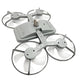E27 drone-model ventilatorlampe med 3 hastigheder og fjernbetjening