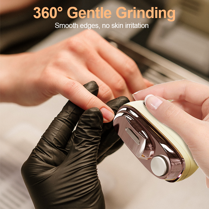✂️ 50 % RABAT NU! 2-i-1 sikker elektrisk negleklipper – klip & slib samtidig – med klemsikring, LED-lys & skånsom 360° slibning 🛡️💅