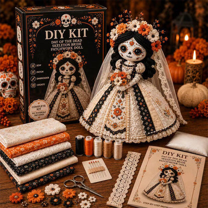 💀 Uhyggeligt skelet-kreativsæt — Halloween DIY-aktivitet | Alt materiale medfølger 🎃