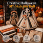 💀 Uhyggeligt skelet-kreativsæt — Halloween DIY-aktivitet | Alt materiale medfølger 🎃