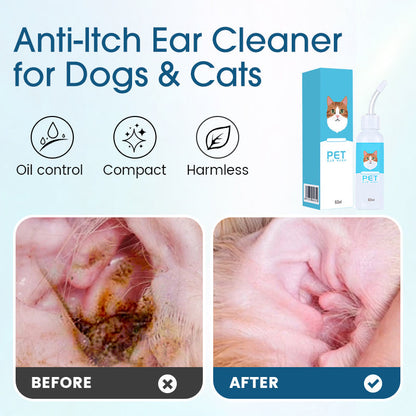 🧴Ørerens mod kløe til hunde og katte – mild, naturlig & effektiv – beroliger irriterede ører 🐾✨