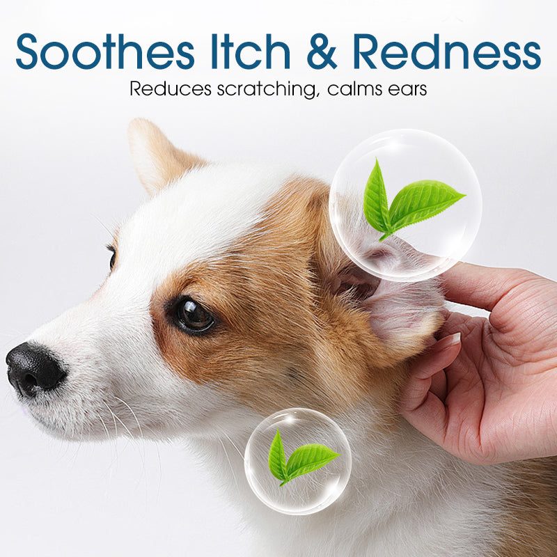 🧴Ørerens mod kløe til hunde og katte – mild, naturlig & effektiv – beroliger irriterede ører 🐾✨