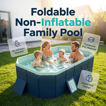 🥳VARMT TILBUD 2026🥳💞50.000+ SOLGT!👵❤️ Fortykket, ikke-oppustelig swimmingpool – nyd sjove vandaktiviteter og køl af derhjemme om sommeren.