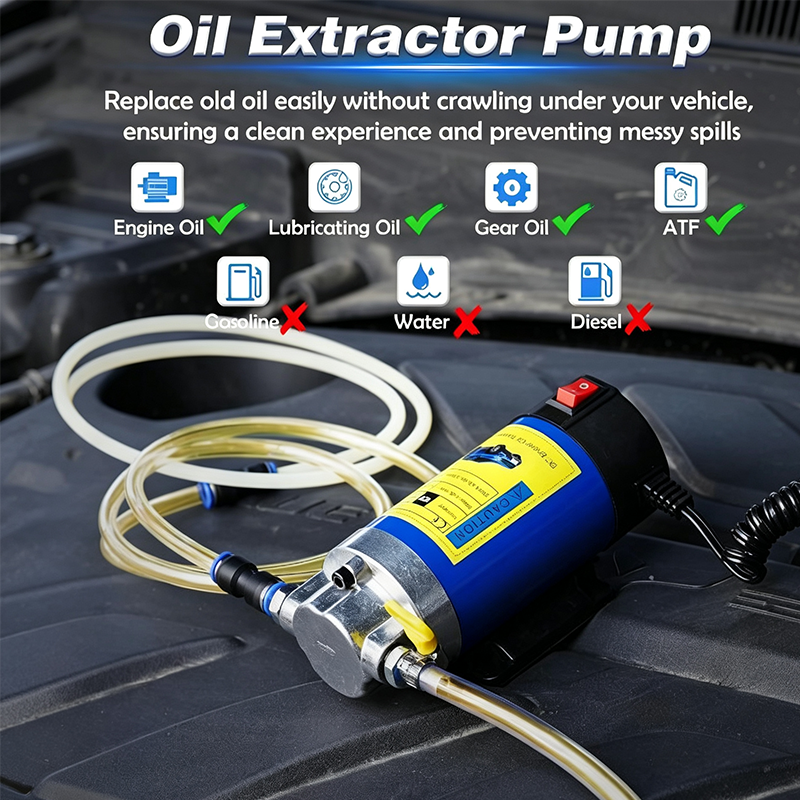 ⛽ 50% RABAT NU! 🔧 Bærbar olieoverførselspumpe – Ren kobbermotor, holdbar konstruktion & kompakt design – Til motorolie & væsker 🚗