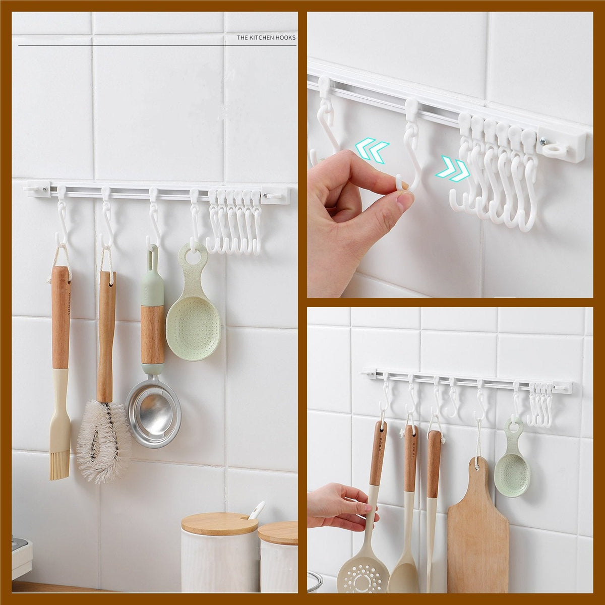 ⏳ Tidsbegrænset tilbud ⏰ Multifunktionel skinne med kroge 🛍️
