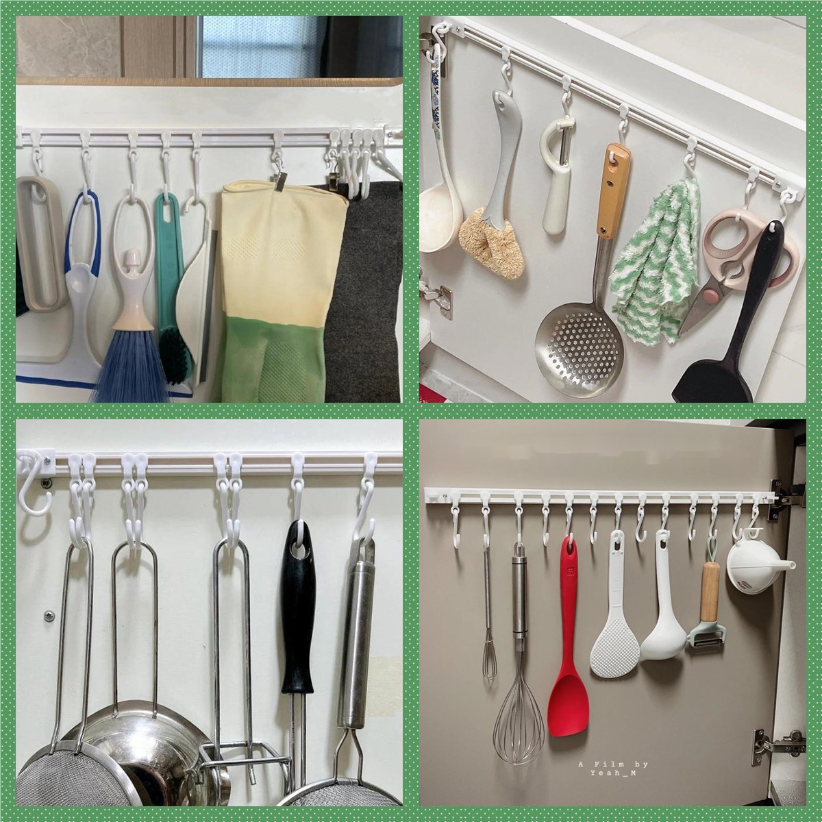 ⏳ Tidsbegrænset tilbud ⏰ Multifunktionel skinne med kroge 🛍️