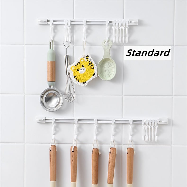 ⏳ Tidsbegrænset tilbud ⏰ Multifunktionel skinne med kroge 🛍️