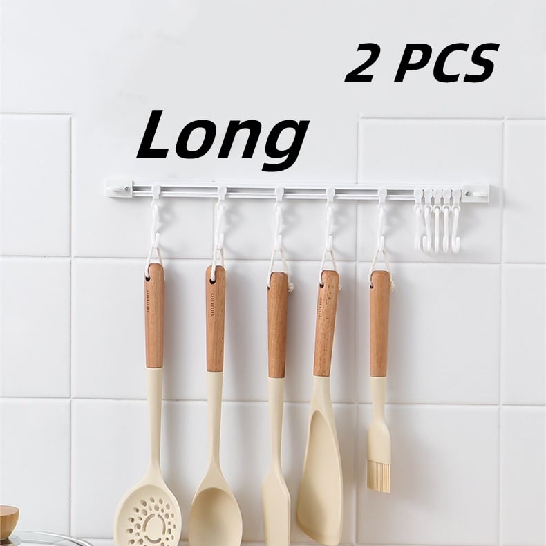 ⏳ Tidsbegrænset tilbud ⏰ Multifunktionel skinne med kroge 🛍️