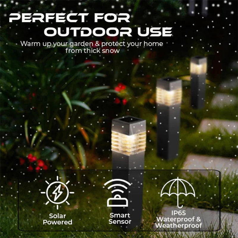 ⏳ Tidsbegrænset tilbud ⏰ Solcelledrevet afisningslampe med temperatursensor