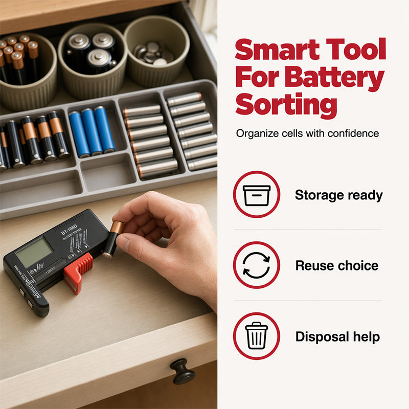 Universel digital batteritester