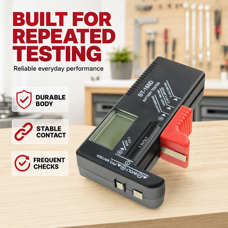 Universel digital batteritester