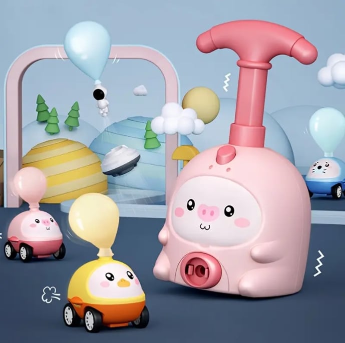 🔥🎈 50 % RABAT NU! Populær julegave – aerodynamiske ballonbiler med raketaffyringssæt – lærerigt, kreativt og perfekt til børn, der elsker videnskab og fart 🚗✨