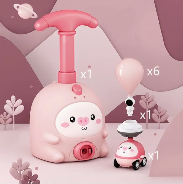 🔥🎈 50 % RABAT NU! Populær julegave – aerodynamiske ballonbiler med raketaffyringssæt – lærerigt, kreativt og perfekt til børn, der elsker videnskab og fart 🚗✨