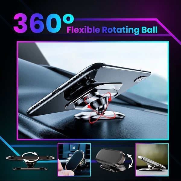 📱 50 % rabat! ✨ Ekstremt stærk og fleksibel magnetisk mobilholder til bilen – bøjelig og kraftfuld 🚗