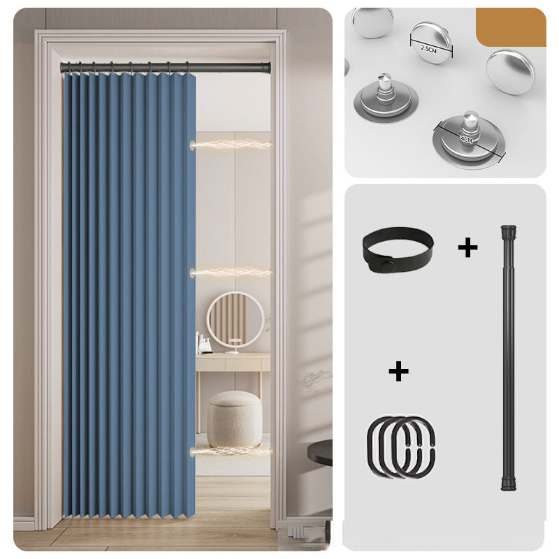 🚪50 % RABAT NU! ✨Magnetisk harmonikadørgardin, der ikke kræver boring – tykt, plisseret, varmeisolerende rumdeler