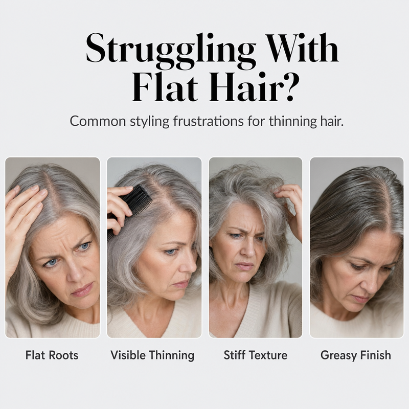 💁 50 % RABAT I BEGRÆNSET PERIODE! Fluffy Hair Shaping Spray, hårspray med langvarig ferskenduft, der giver volumen og holder hele dagen