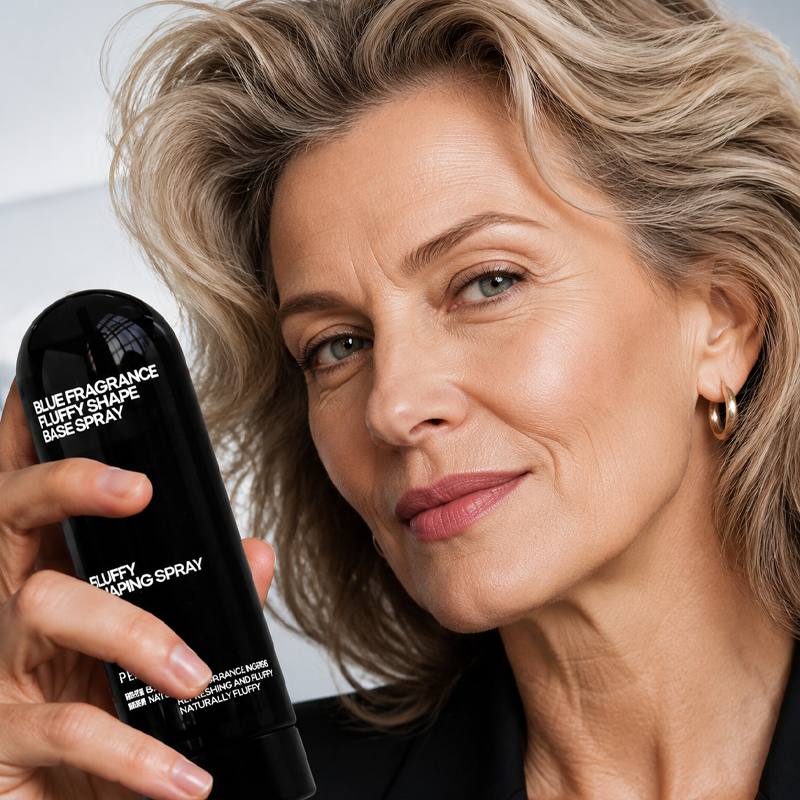 💁 50 % RABAT I BEGRÆNSET PERIODE! Fluffy Hair Shaping Spray, hårspray med langvarig ferskenduft, der giver volumen og holder hele dagen