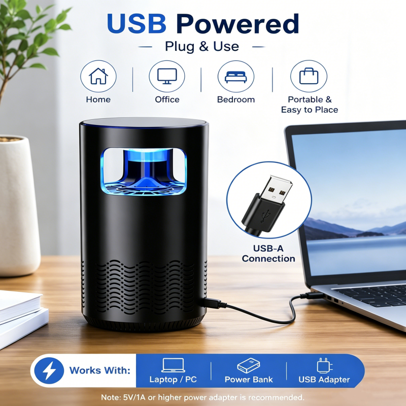 USB-drevet myggebekæmpelseslampe