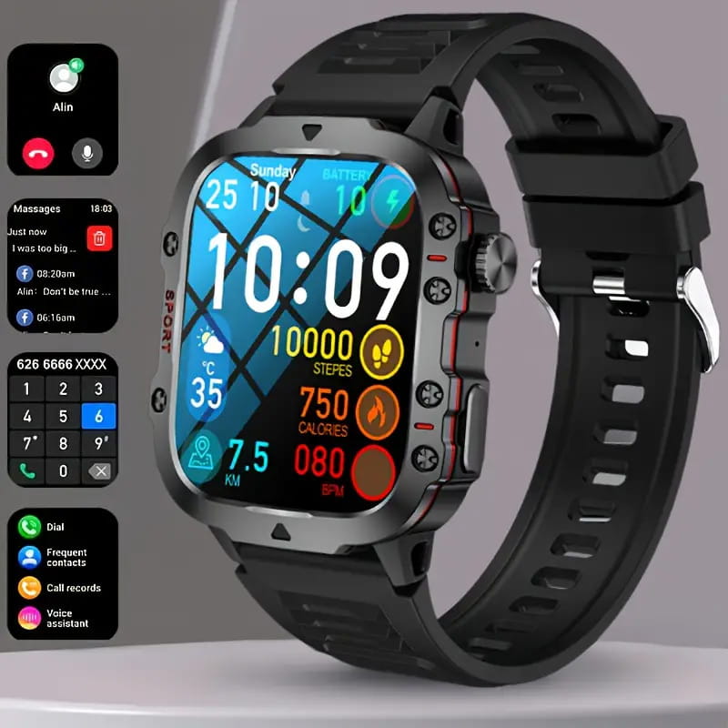 Robust udendørs smartwatch – over 100 sportsfunktioner