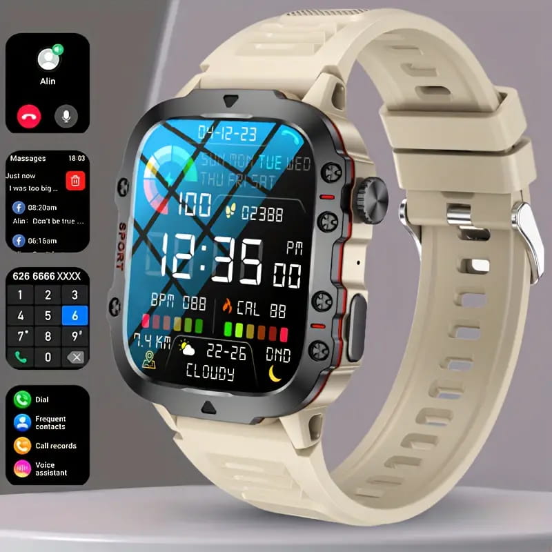 Robust udendørs smartwatch – over 100 sportsfunktioner