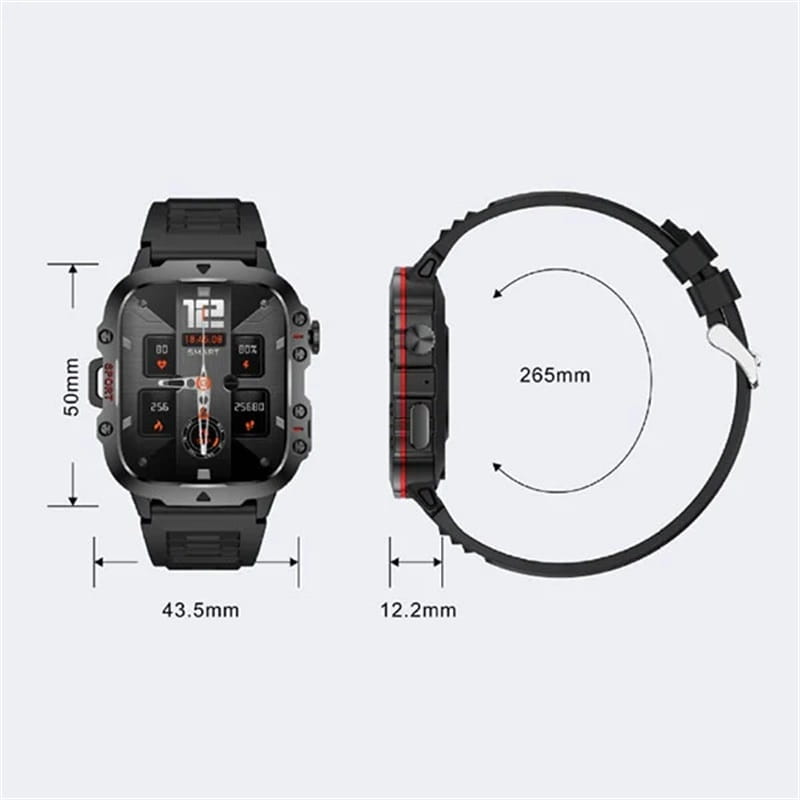 Robust udendørs smartwatch – over 100 sportsfunktioner