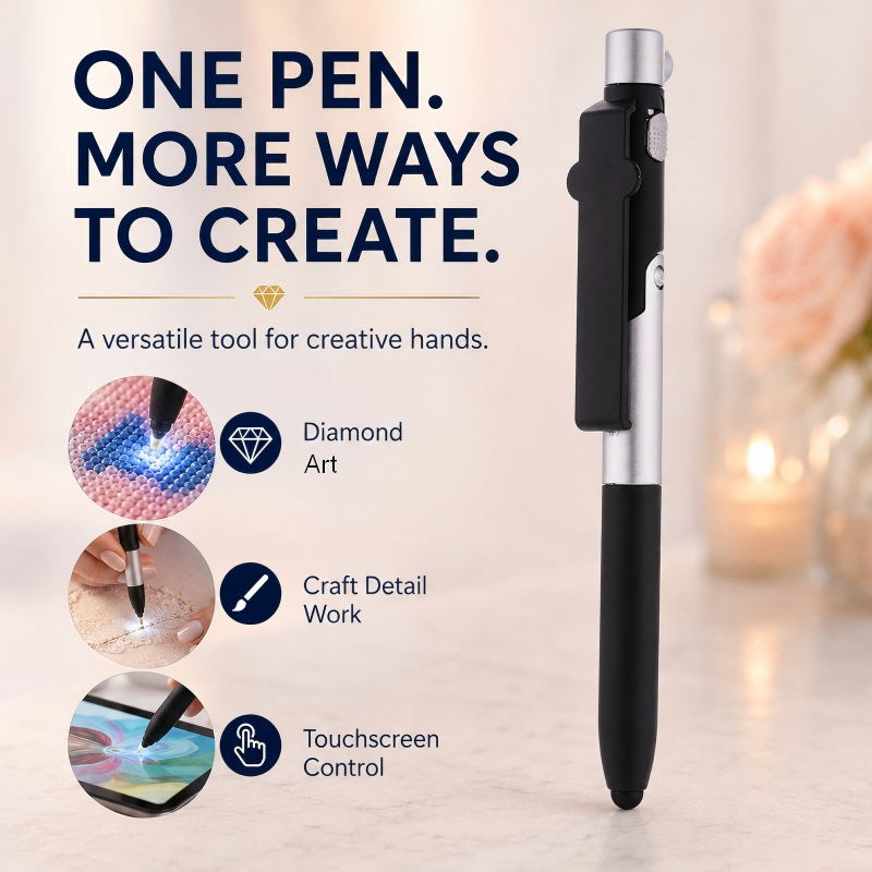 Bærbar LED-pen til diamantkunst