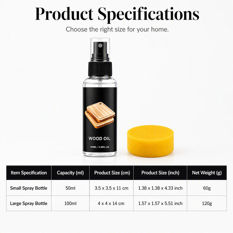 Food-Grade Wood Oil Spray