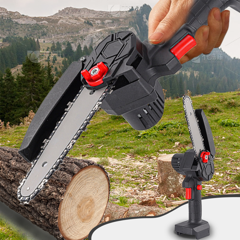 🪓 Børsteløs bærbar minisav – kraftig motor, lang batteritid, let og ergonomisk. Perfekt til beskæring, brænde og havearbejde – sikker og effektiv! 🌳🔋