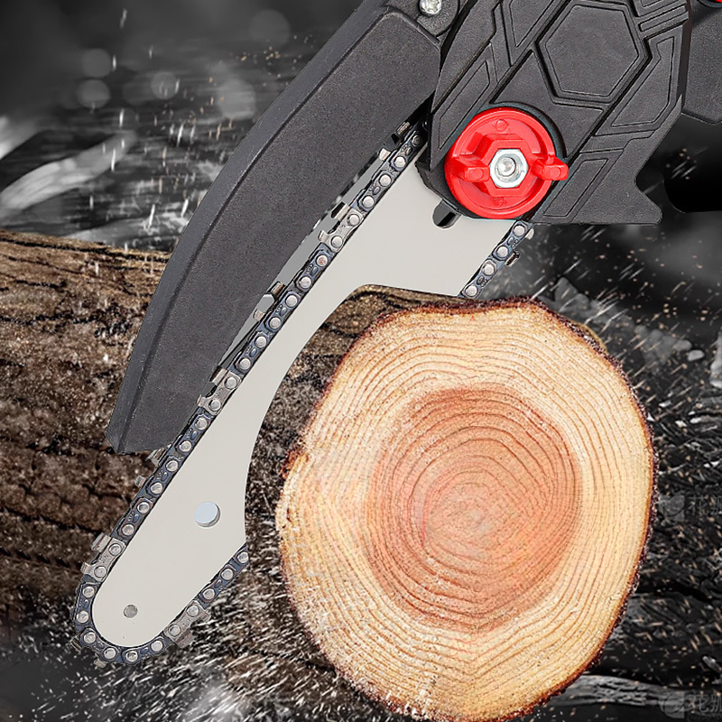 🪓 Børsteløs bærbar minisav – kraftig motor, lang batteritid, let og ergonomisk. Perfekt til beskæring, brænde og havearbejde – sikker og effektiv! 🌳🔋