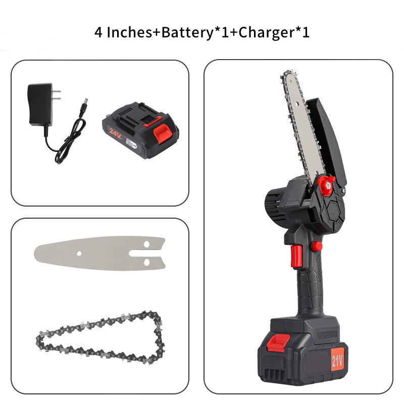 🪓 Børsteløs bærbar minisav – kraftig motor, lang batteritid, let og ergonomisk. Perfekt til beskæring, brænde og havearbejde – sikker og effektiv! 🌳🔋