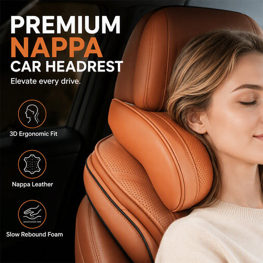 🚗💤 Reducér træthed under kørslen! Universal nakkepude i memory foam til bil – ergonomisk nakkestøtte til lange køreture