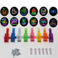 🥳2026 HOT SALE🥳💞 50K+ SOLGT! 🎉💡 50% RABAT! Mini farverige LED-fingerlys – kraftigt flerfarvet lys, enkel tænd/sluk med ét tryk. Blødt elastisk bånd sidder behageligt🎶✨