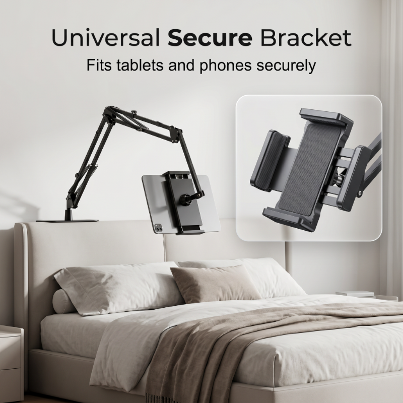Magnetisk tabletstativ til sengekanten med skjult madrasbase
