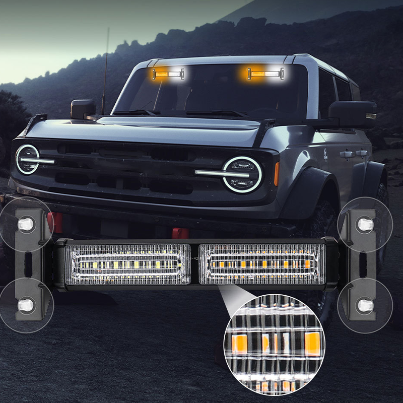 LED-advarselslysbjælke med høj synlighed