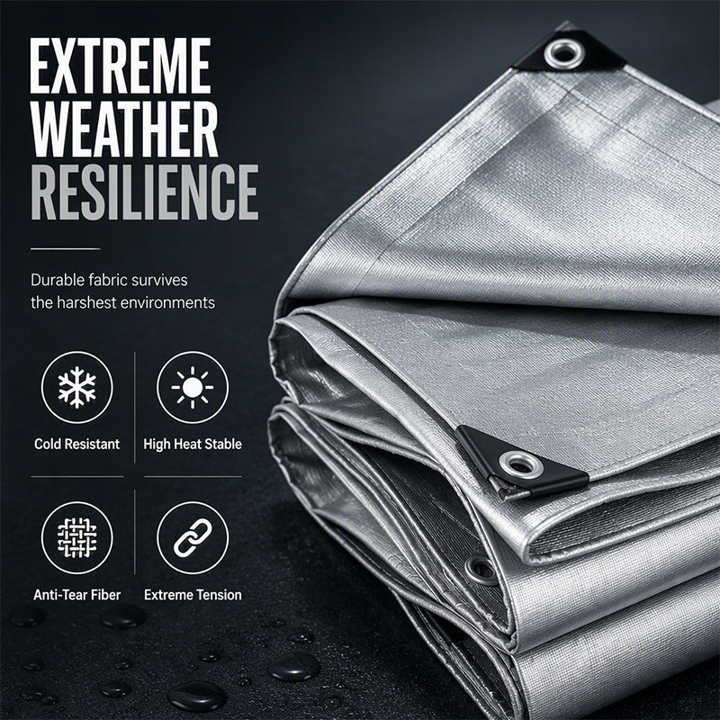 🏕️ 50 % RABAT NU! 💧 Kraftig, forstærket og vandtæt presenning – Holdbar, rivfast og vejrbestandig – Perfekt til camping, byggearbejde og beskyttelse udendørs 🌧️