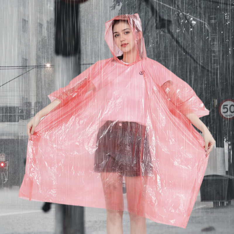 🌧️ Engangsregnfrakke i lommestørrelse til uventede regnbyger