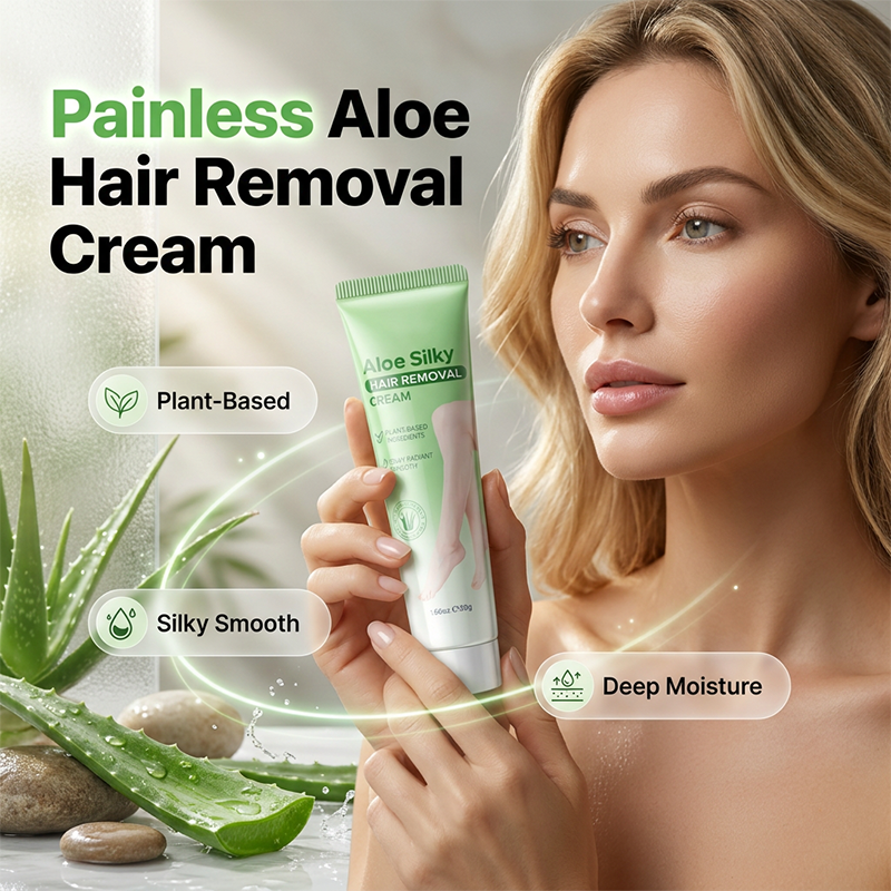 Mild hårfjerningscreme med aloe vera