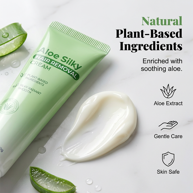 Mild hårfjerningscreme med aloe vera