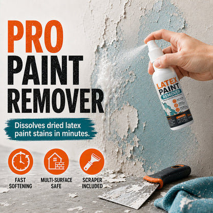 Spray til fjernelse af latexmaling på flere overflader