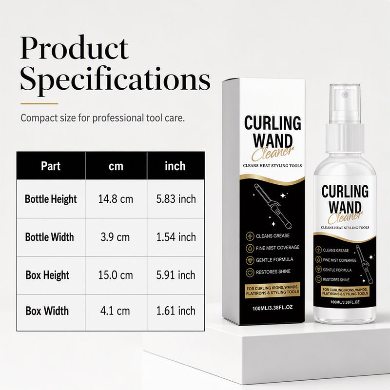 Rengøringsspray til hårstylingværktøj